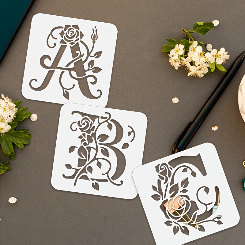 Embroidery Alphabet Designs - 36 sztuk/zestaw Plastikowe litery alfabetu PET