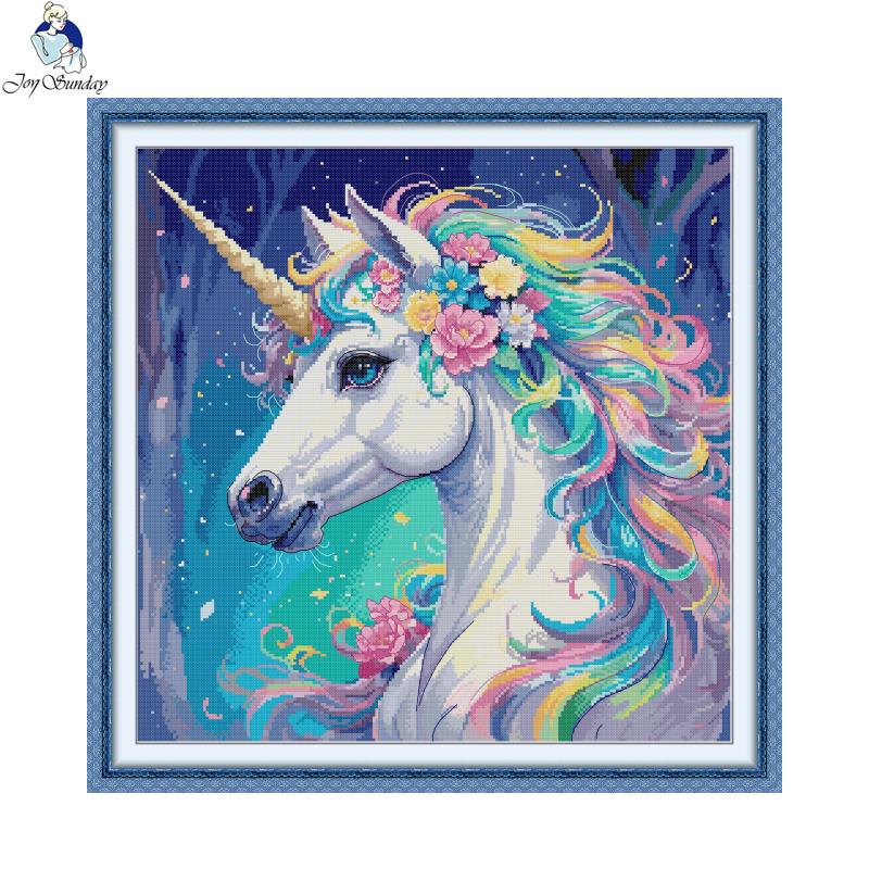 Embroidery Unicorn - Joy Sunday Animal Pattern Zestaw do