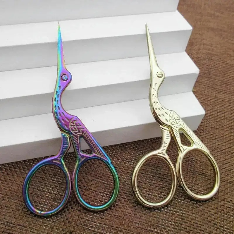 Embroidery Scissors Small - Nożyczki w kształcie żurawich dziobów Retro