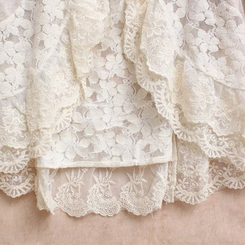 Wiosna styl Mori Girl kobiety  – Embroidery Cardigan recenzja i cena