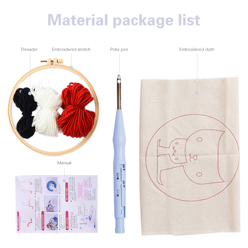 Zestaw do haftu punch needle d – Embroidery Xmas Decorations recenzja i cena