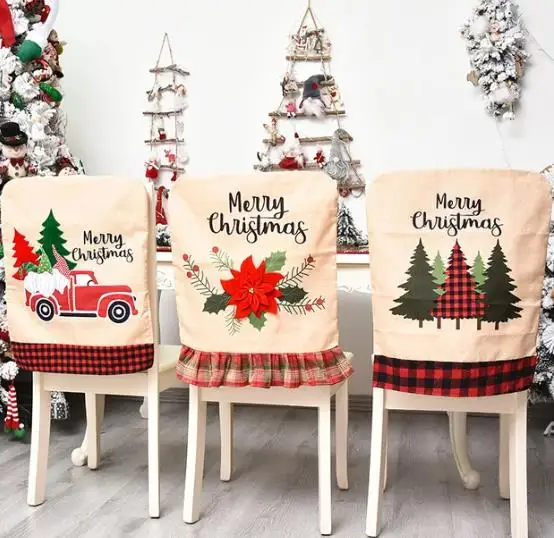 4/6/8szt Świąteczny pokrowiec  – Embroidery Xmas Decorations recenzja i cena