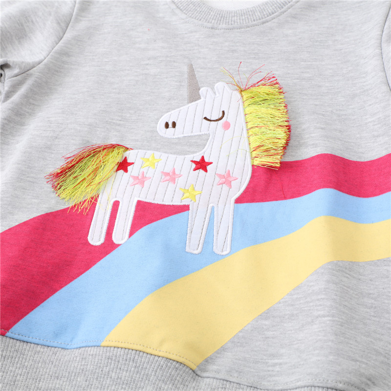 Bluzy dziewczęce Jumping Meter – Embroidery Unicorn recenzja i cena