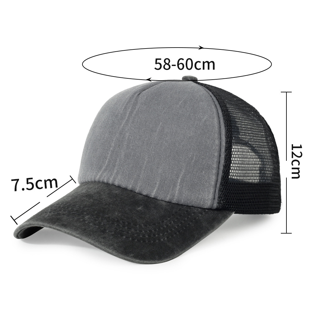 Mesh Washed Foam Baseball Caps – Embroidery Logo recenzja i cena