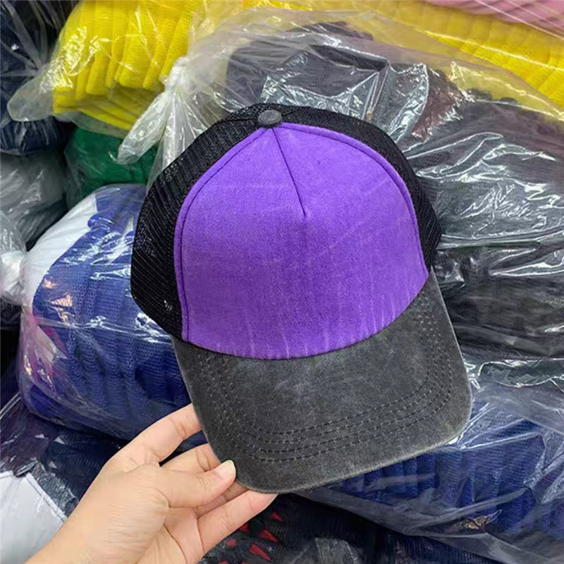 Mesh Washed Foam Baseball Caps – Embroidery Logo recenzja i cena