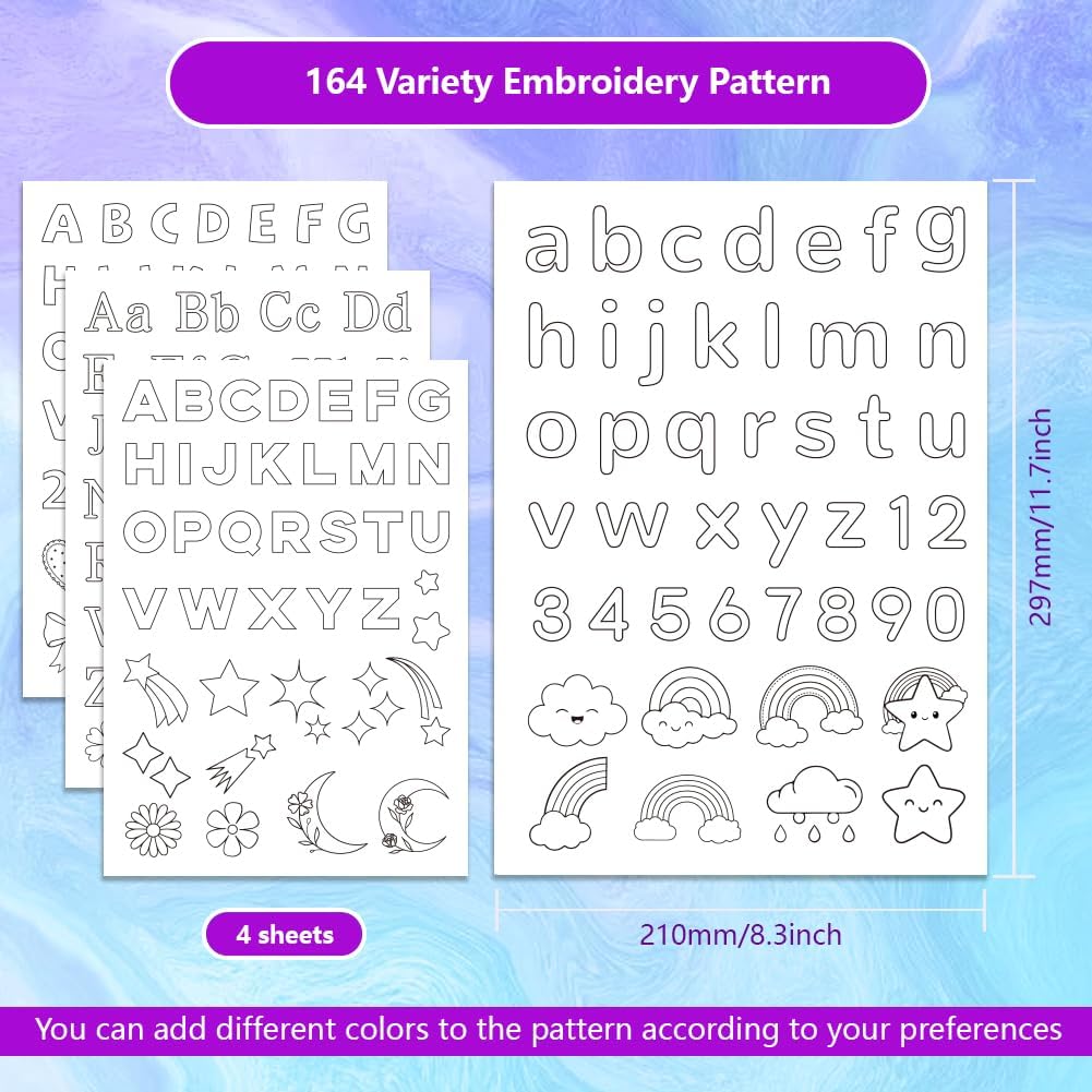Wzory alfabetu do naklejania i – Embroidery Alphabet Designs recenzja i cena