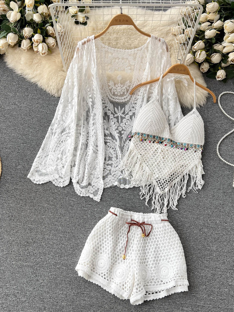 Letni Nowy Zestaw Wakacyjny Da – Embroidery Cardigan recenzja i cena