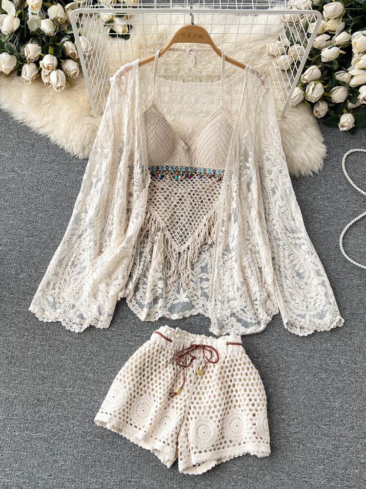 Letni Nowy Zestaw Wakacyjny Da – Embroidery Cardigan recenzja i cena