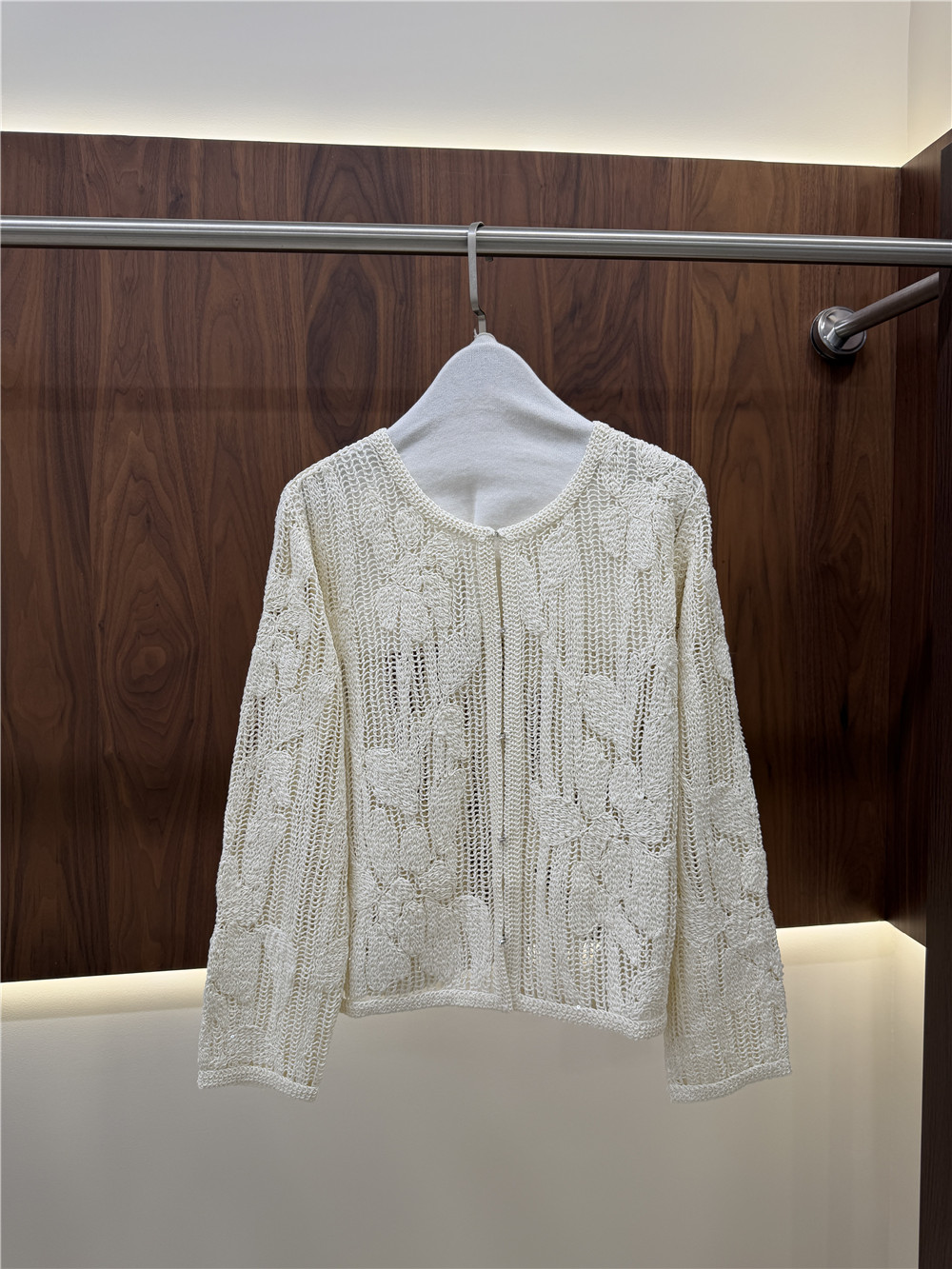 Damski ażurowy haftowany kompl – Embroidery Cardigan recenzja i cena