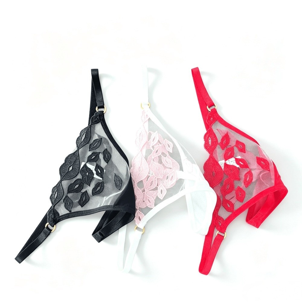 Wygodne stringi z niskim stane – Embroidery Lips recenzja i cena
