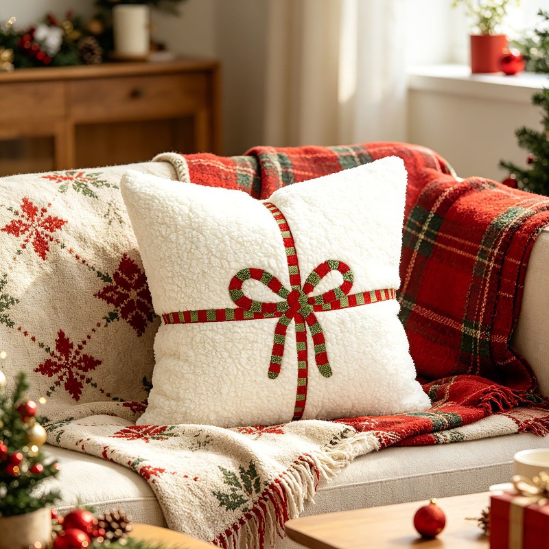 Świąteczna poszewka na poduszk – Embroidery Xmas Decorations recenzja i cena
