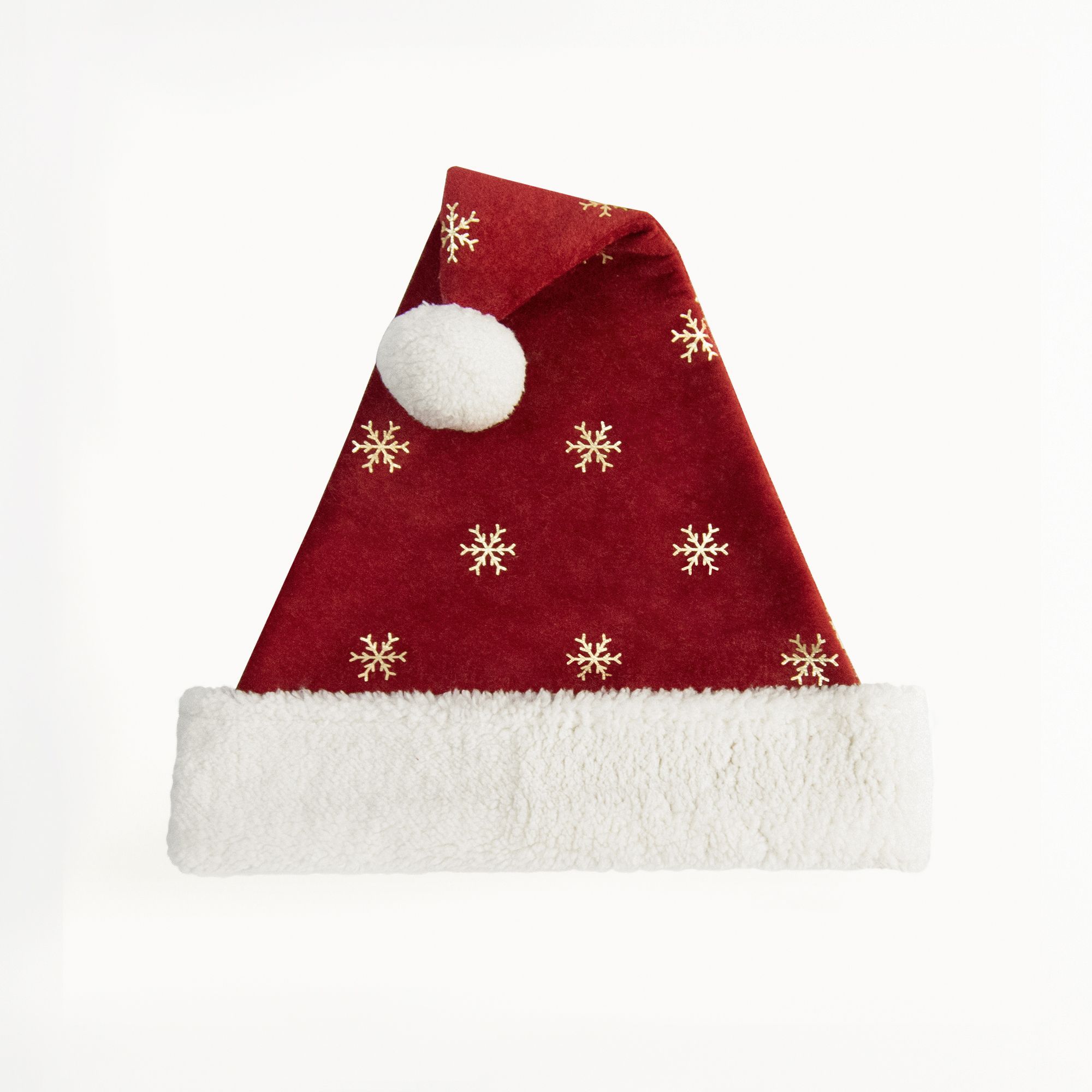 Czapka świąteczna z bordowego  – Embroidery Xmas Decorations recenzja i cena