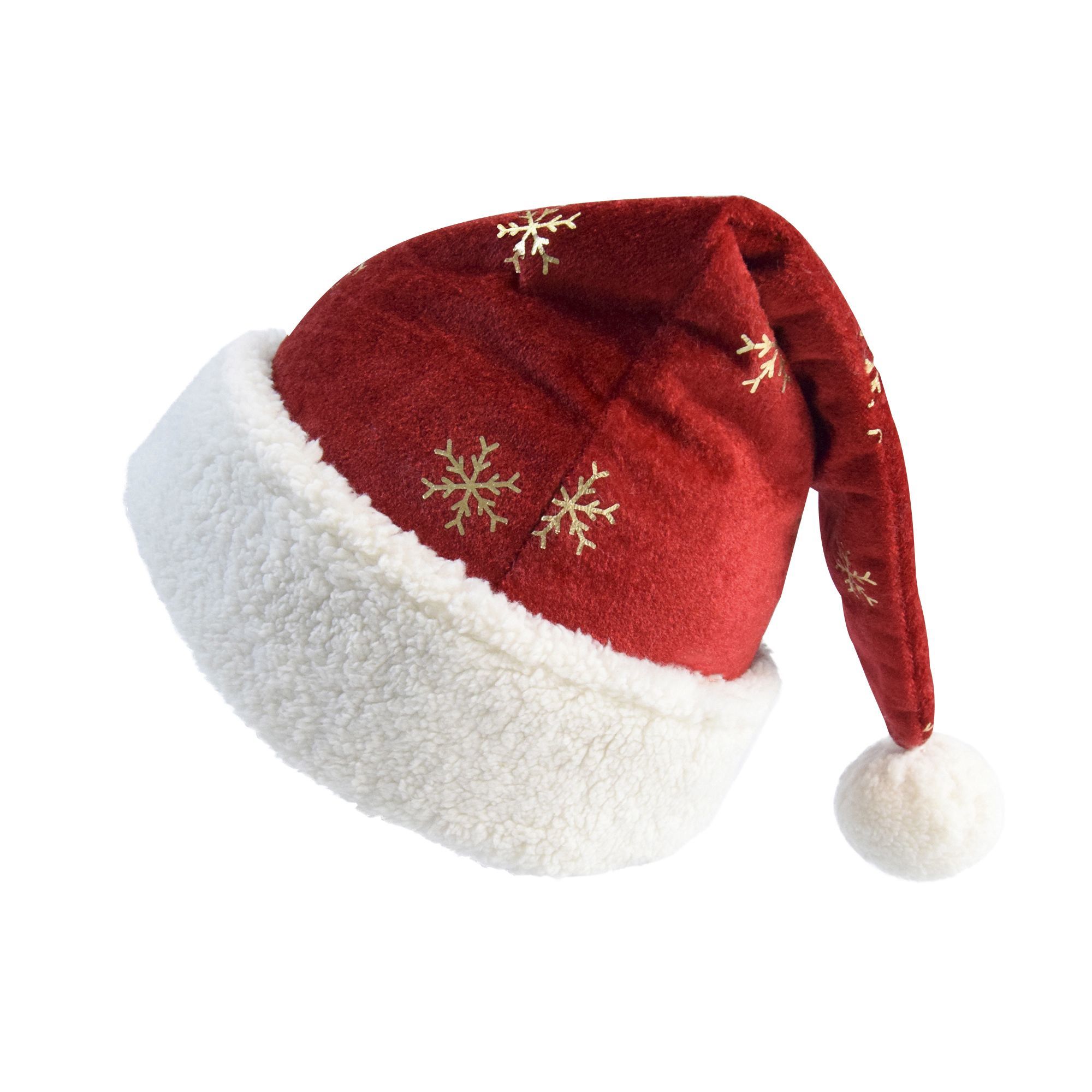 Czapka świąteczna z bordowego  – Embroidery Xmas Decorations recenzja i cena