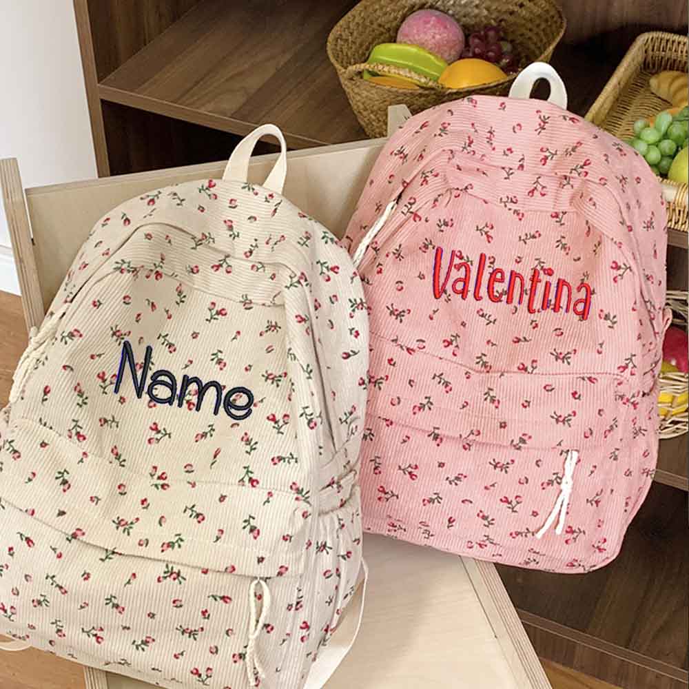 Plecak sztruksowy z nadrukiem, – Embroidery Name Designs recenzja i cena