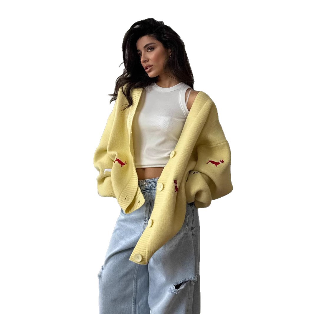 Sweter rozpinany z haftem jamn – Embroidery Cardigan recenzja i cena