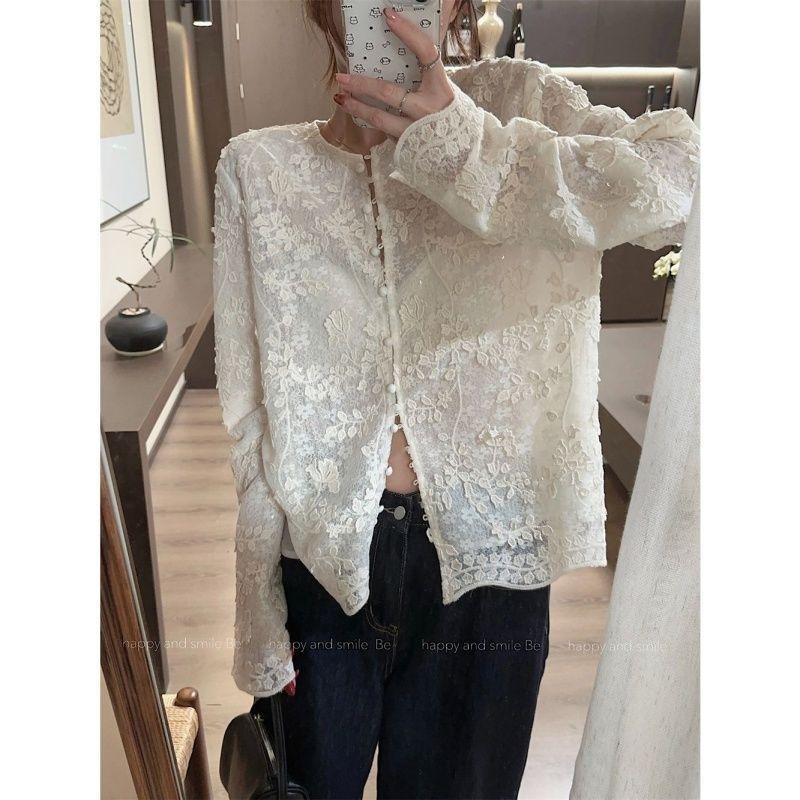 Koszula z haftowaną, trójwymia – Embroidery Cardigan recenzja i cena